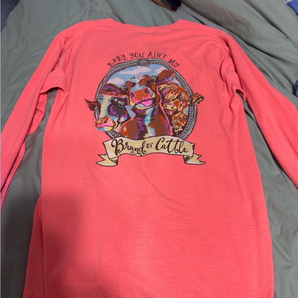 long sleeve peachish top - Picture 3 of 5